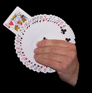 magician card fan 